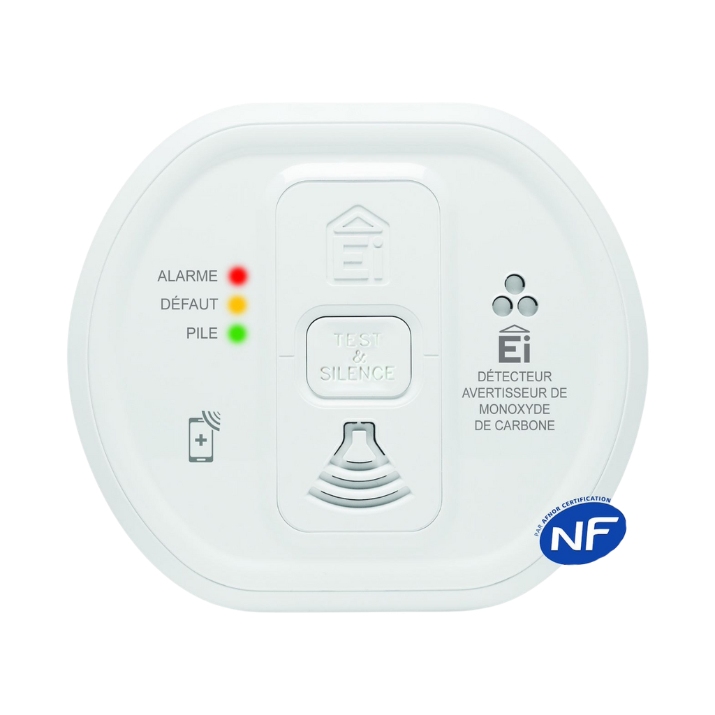 DAACO (monoxyde) - CE - EN50291 - Pile lithium 10ans -Radio en option (EI208W)