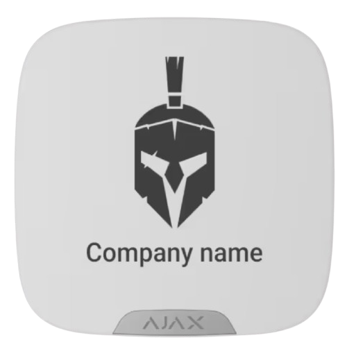 Ajax Brandplate for StreetSiren DoubleDeck white (10pcs)