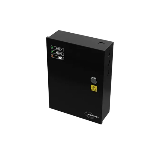 Alimentation à découpage noire 12V DC 5 A  (emplacement accu 7 Ah)