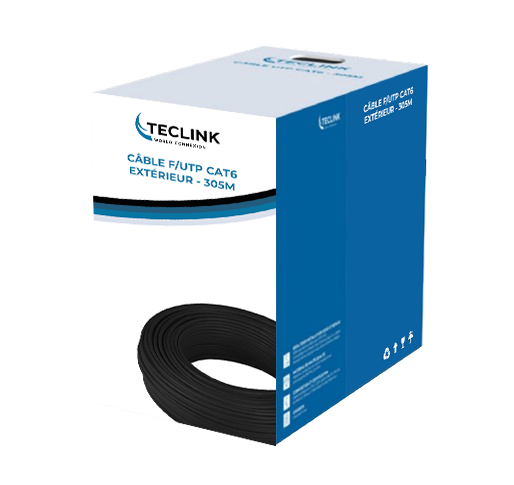 CÂBLE FTP LSZH CAT6 EXTERIEUR - 305M