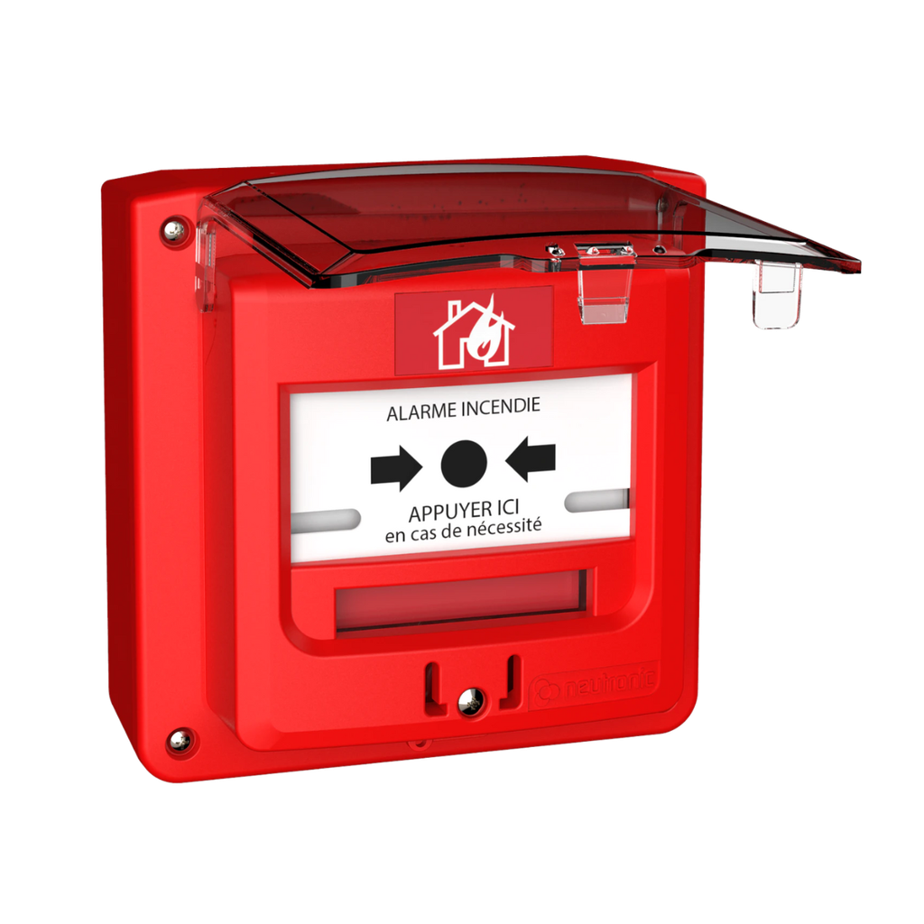 Déclencheur manuel étanche Radio 120*120mm + capot  (NEU-5713R1C-RF3) (copier)