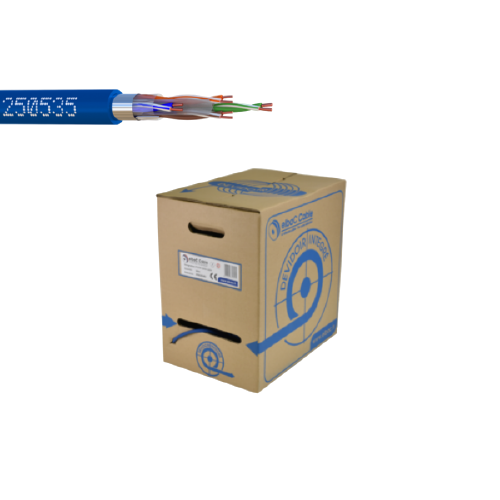 CABLE RESEAU F/UTP CAT6 LSZH 305M BLEU 