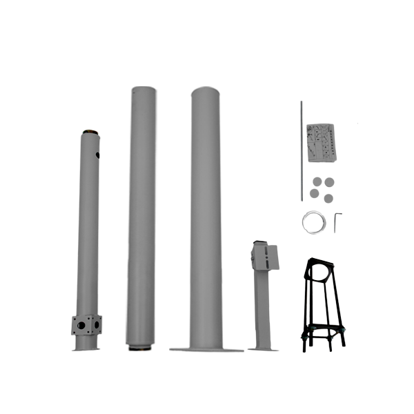 POTEAU DE 4 MÈTRES POUR L'INSTALLATION DE CAMÉRAS  GRIS FONCÉ (copier)
