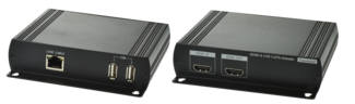 Déport KVM HDMI/2USB sur cable RJ45 - 1 câble 180m max (KVM-HDMI-2USB)