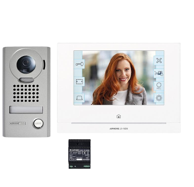 Kit vidéo couleur grand angle antivandale, platine saillie WIFI (JOS1VW)