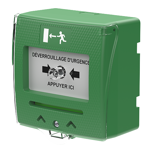 DECLENCHEUR MANUEL VERT 2 CONTACTS (copier)