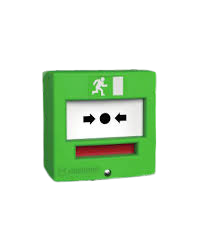 DM 1 contact en saillie ou encastrable VERT + CAPOT  (NEU-5710V3C)