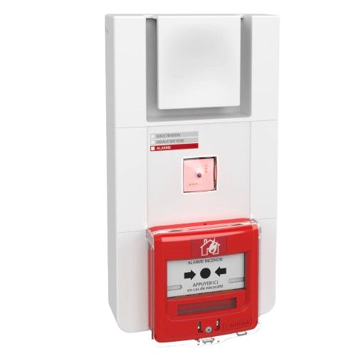 Diffuseur Sonore Lumineux et Déclencheur manuel Secteur + Radio  (NEU-TU4SL-DM-RF)