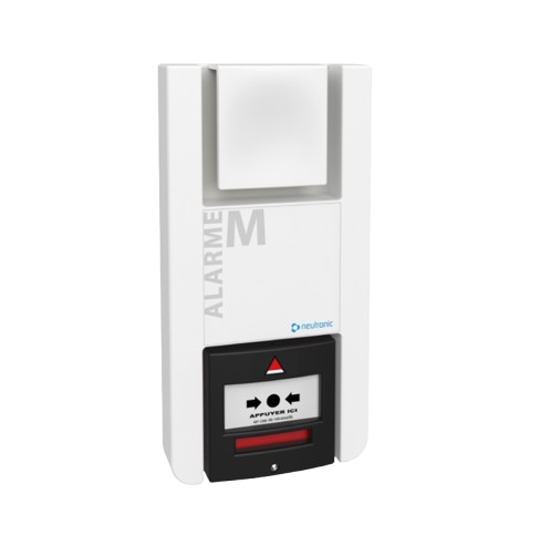 Equipement Alarme Menace à piles Radio Sonore avec BM noir intégré  (NEU-TT5P-RF)