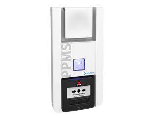 Equipement Alarme Menace à piles Radio Adressable Sonore et Lumineux avec BM noir intégré G2 NFS61-942