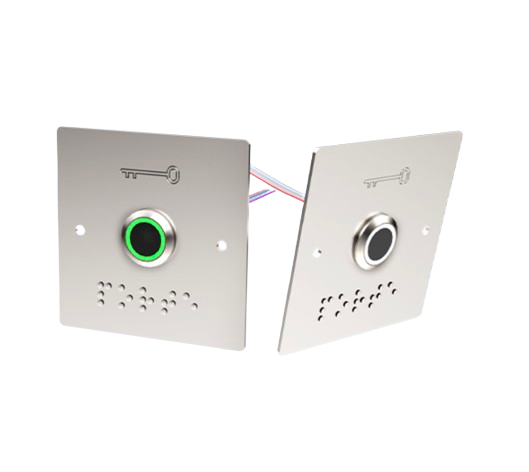 Capteur infrarouge lumineux blanc/vert. 12/24V DC