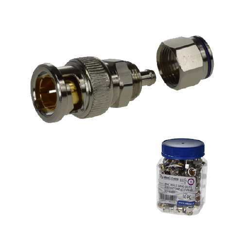 BNC MALE COMPR. SANS OUTIL IDEF61  (BNC-S/O)
