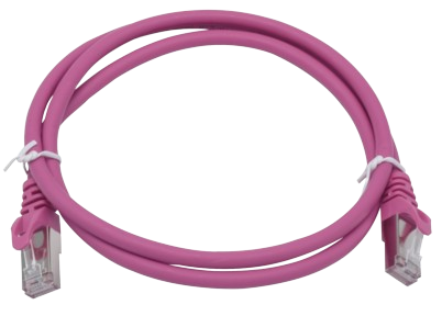 CORDON S/FTP CAT6A AWG26 LSZH ROSE 01M Cordon 1 PC 1m
