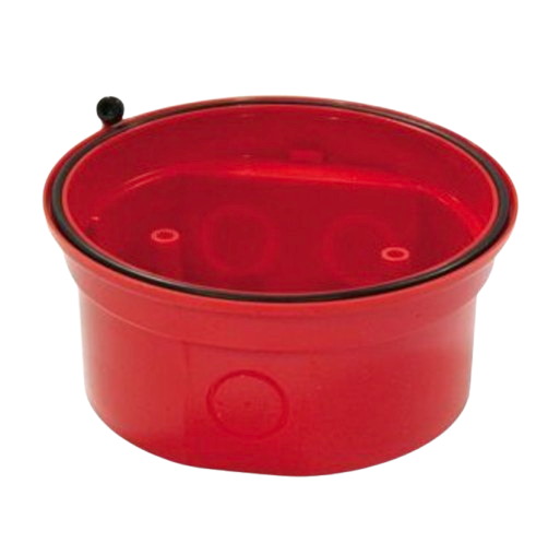 Socle profond rouge pour diffuseur d'évacuation IP