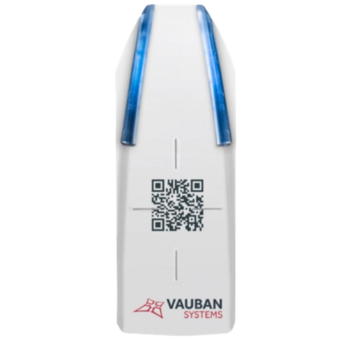 Lecteur VAUBAN, DESFIRE, étroit, QRcode RS485 SSCPV1, Blanc, Cbl3m  (IC-VREADER-WQR)