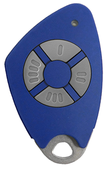 Emetteur 4 canaux 868 Mhz + VIGIK couleur Bleu (HTEL-00/B)