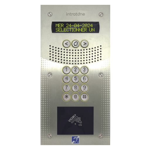 [02-0182-PLUS] Interphone vidéo V4 seul avec clavier codé + lecteur mains-libres (02-0182-PLUS)