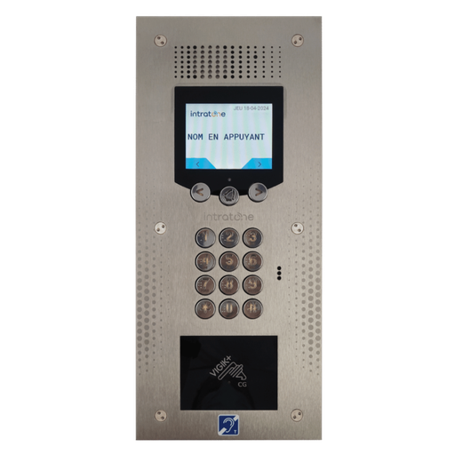 [02-0303-PLUS] Platine visio VENDONE SMILE + clavier + vigik ML - encastré (02-0303-PLUS)