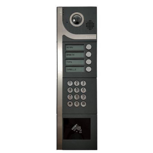 [29-0007-PLUS] Platine 4 boutons saillie-Vigik-Clavier-BM-4GIP-audio prépayé 15 ans (29-0007-PLUS)