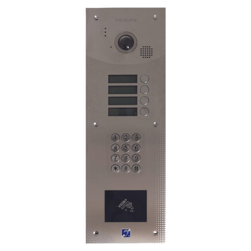 [29-3007-PLUS] Platine 4 boutons encastré-Vigik/clavier-4GIP-audio prépayé 15ans (29-3007-PLUS)