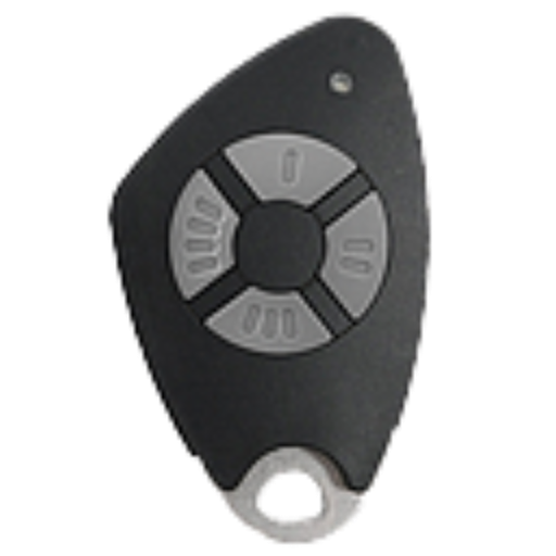 [09-0115BAGT00577-B] Emetteur 4 canaux noir - Gravure BAGT00577-B (HTEL-SNEE)