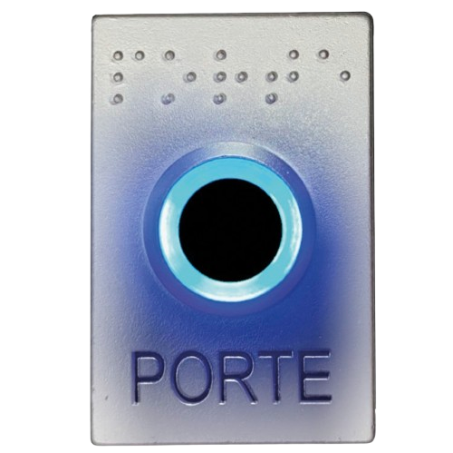 [R304-0001] Bouton poussoir sans contact - finition chrome mat (R304-0001)