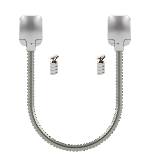 [DLXT40S] Passage de câble antivandale en applique avec borniers, longueur 40 cm, gaine acier inoxydable, IP64 (DLXT40S)