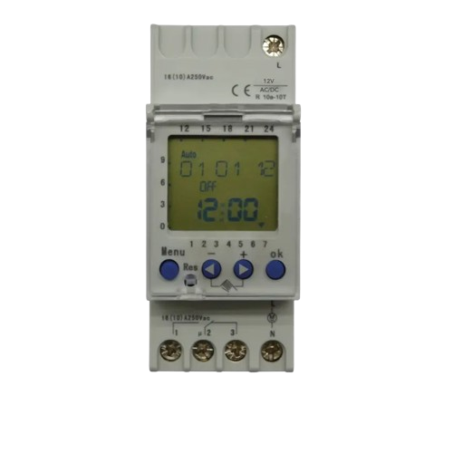 [DTD121] Horloge digitale hebdomadaire 12Vac/dc - 1 contact (HORLOGE12V_DTD121)