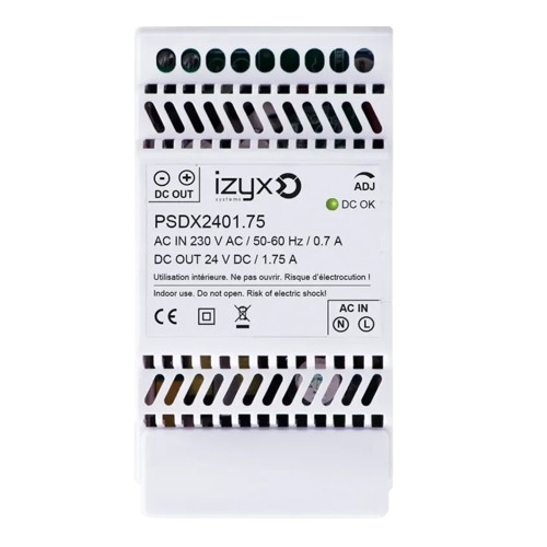 [PSDX2401.75] Alimentation rail DIN 3M 230V AC / 27,6V DC (24-28V) / 1,75A (PSDX2401.75)
