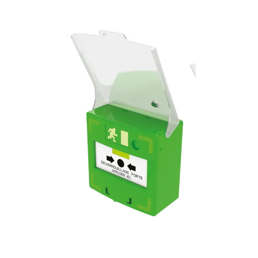 [RCP100G] Déclencheur manuel vert 1 contact (RCP100GP)