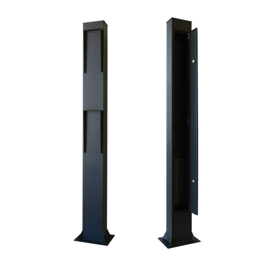 [BORN250] Borne VL/PL  interphone ou portier téléphonique 2500x200x250 RAL7016 (BORN250)