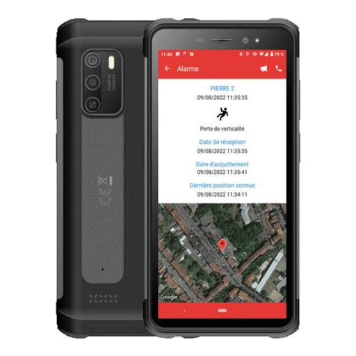 [SMARTPTI350RG] Smartphone Android durci IP68 4G + verticalité + TORCHE