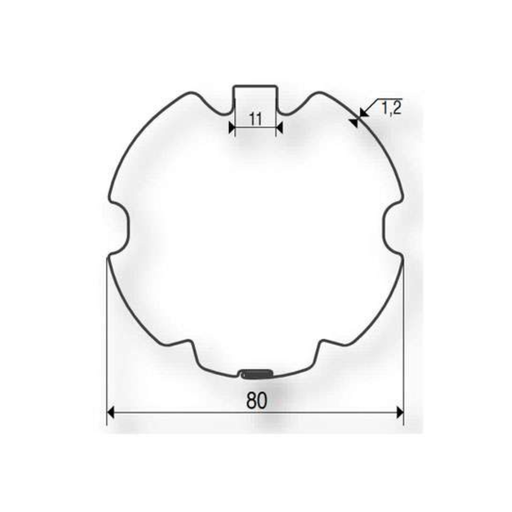 [AXZF80] Adaptateur roue + couronne XQ5 - tube ZF80 (AXZF80)