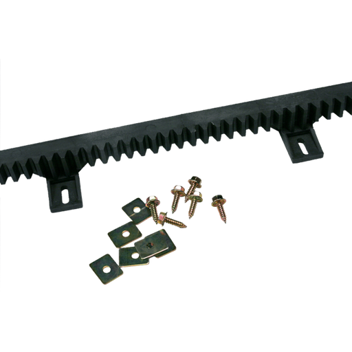 [FQA1202H] Crémaillère nylon 20x20 fixation haute + vis (400-HAUTE)