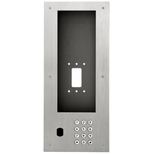 [201005] Façade en inox pour IXGDM710K avec clavier d'appel et perçage VIGIK (PIXGDM710KV)