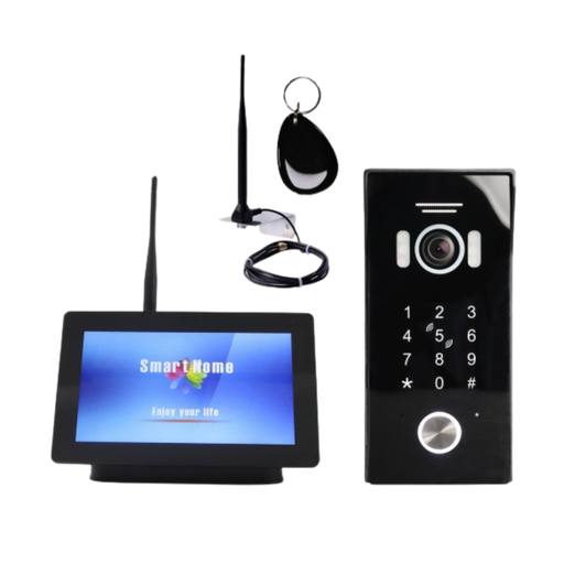 [ONYX-IP-IBK-EU] Kit vidéophone SANS FIL - clavier+1 BP+moniteur WiFi/IP+alim+antenne (ONYX-IP-IBK-EU)