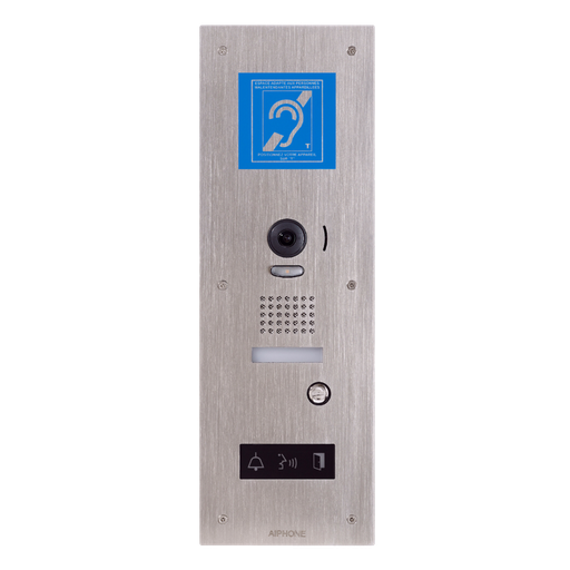 [130338] Platine vidéo inox BM encastrée avec synthèse vocale pictos lumineux (JPDVFLBM)