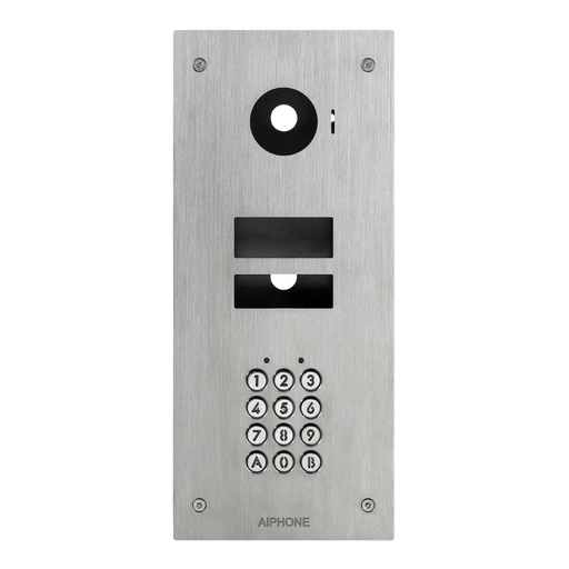 [130446] Façade inox encastrée avec clavier rétro éclairé 100 codes (KVKF)