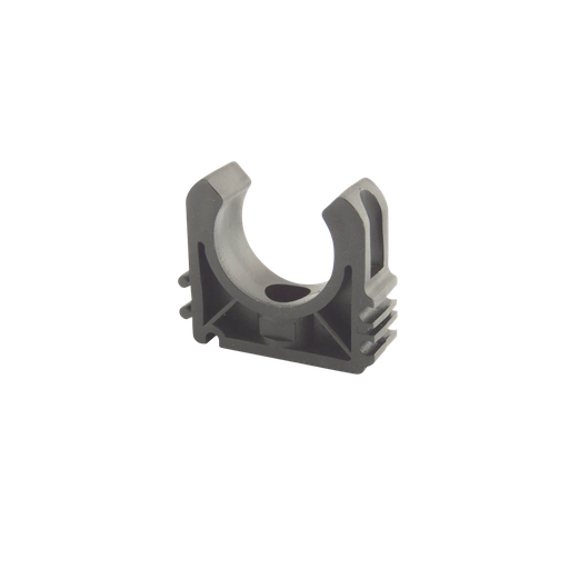[TLAB25] ACCROCHE TUBE IRO CLIP 25MM SIMPLE GRIS