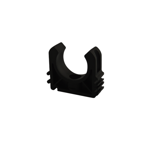 [TLAB20N] ACCROCHE TUBE IRO CLIP 20MM SIMPLE NOIR