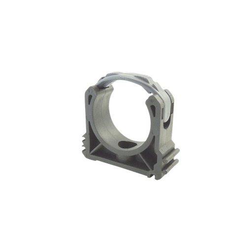 [TLAB40] ACCROCHE TUBE IRO CLIP 40MM SIMPLE GRIS