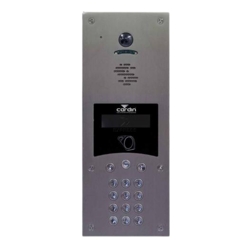 [CAR6102EC] Kit portier inox encastré GSM 4G VIDEO 2 BP + lecteur + clavier