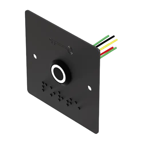 [PB19VB_6FBL-N] Bouton poussoir noir INOX 19 mm vert/blanc NO+NC + PBP19_B-N