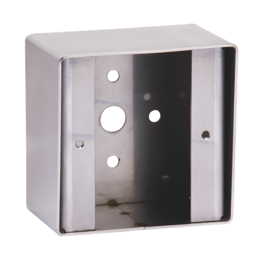 [120820] CSBP60LA Cadre saillie inox avec visière anti-pluie pour BP de sortie BP60LA