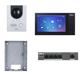 [KIT-PORTIERVIDEO-DAHUA-IP-NOIR] KIT-VIDEOPORTIER-DAHUA-IP