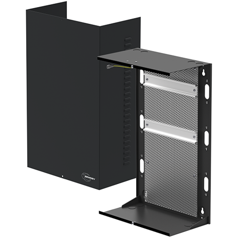 [COF-MG1] Coffret vide modulaire 285x450 -2 RAIL DIN -grille perforée -AP (COF-MG1)