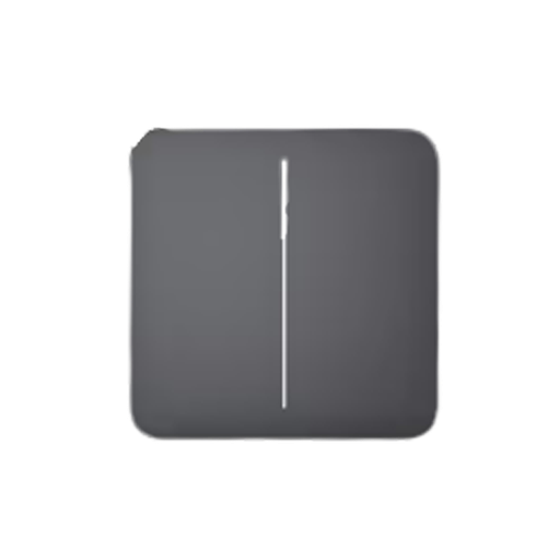 [46028.140.GP] Ajax CenterButton (2-gang) [55] graphite кнопка