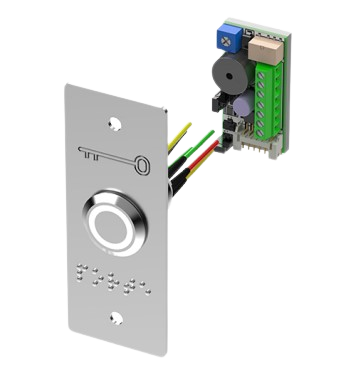 [PB19VB_BBL-E] BOUTON POUSSOIR AVEC PLAQUE D'ENCASTREMENT (copier)