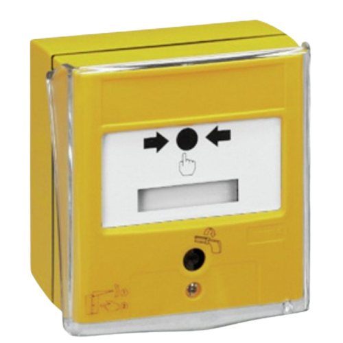 [5710J5C] DM 1 contact en saillie ou encastrable JAUNE "sans marquage" UNIVERSEL + CAPOT  (NEU-5710J5C)