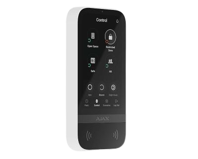 [58455.148.WH1] Ajax KeyPad TouchScreen (8EU) white клавіатура